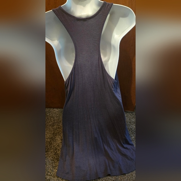 Queen Esther Embellished Dark Gray Tank Top Dress/tunic Bodycon SzM - Picture 7 of 8